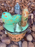 444 Protection Crystal Candle Reiki Blessed by Queen