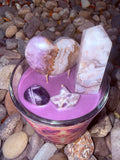 Peace & Love Crystal Candle Moonlight Reiki Blessed by Queen