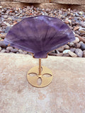 Purple Fluorite Crystal Fan From Mexico Moonlight Reiki Blessed by Queen