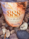 888 Stay in the Hallway Crystal Candle Moonlight Reiki Blessed by Queen