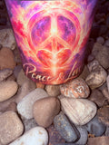 Peace & Love Crystal Candle Moonlight Reiki Blessed by Queen