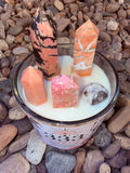 333 Support Crystal Candle Reiki Blessed by Queen