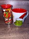 Grinch "How The Grinch Stole Christmas" Mug & Jelly Belly 49 Flavors