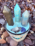 In Loving Memory Crystal Candle Moonlight Reiki Blessed by Queen