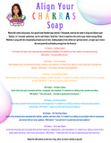 Align Your Chakras Soap with Exfoliating Soap Bag & Wooden Soap Dish