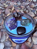 Evil Be Gone 🧿 Crystal Candle Reiki Blessed by Queen