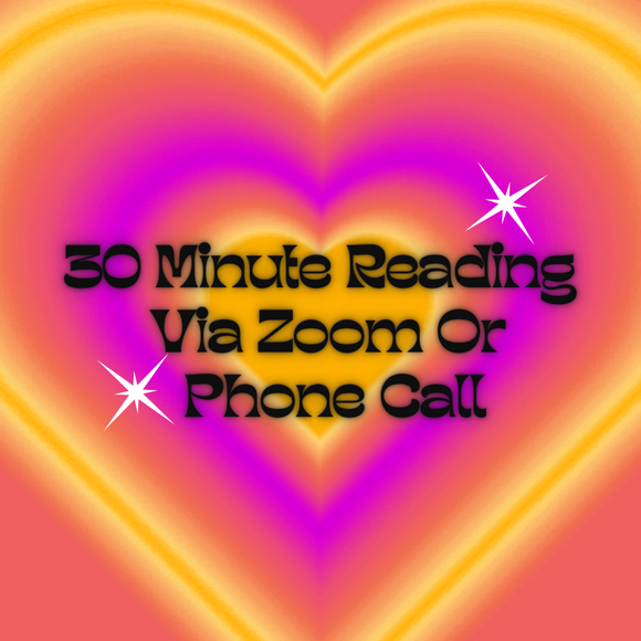 30 Minute Reading via Zoom