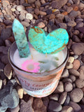 My courage is stronger than my fear Crystal Candle Reiki Blessed by Queen