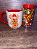 Mickey Gingerbread Holiday Mug & Jelly Belly 49 Flavors