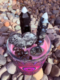 Return To Sender Crystal Candle Reiki Blessed by Queen