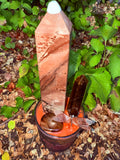 I Feel Peaceful, Grounded & Secure Crystal Candle Reiki Blessed by Queen