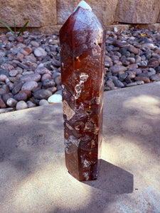 Mexican Crazy Lace Crystal Tower #4 Charged Under The New Moon in Leo & Reiki Blessed by Queen