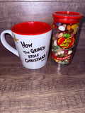 Max "How The Grinch Stole Christmas" Mug & Jelly Belly 49 Flavors