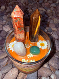 I Am In Vibrational Alignment Crystal Candle Reiki Blessed by Queen