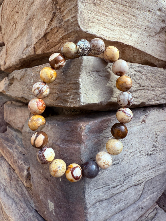 Australian Picture Jasper Crystal Bracelet