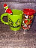 Grinchy Jumbo Mug & Jelly Belly 49 Flavors