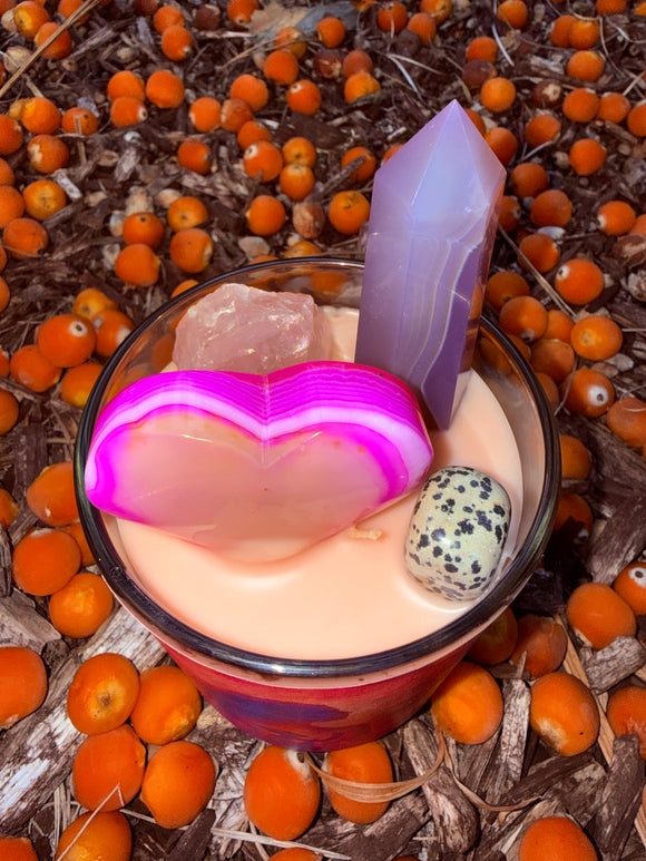 Healing my Inner Child Crystal Candle Reiki Blessed by Queen