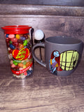 Jack and Sally Mug & Jelly Belly 49 Flavors Bundle