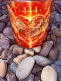 444 “Protection” Crystal Candle Moonlight Reiki Blessed by Queen