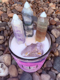 444 Protection Crystal Candle Reiki Blessed by Queen
