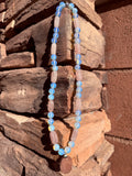 Rose Quartz & Opalite Crystal Necklace Reiki Blessed by Queen