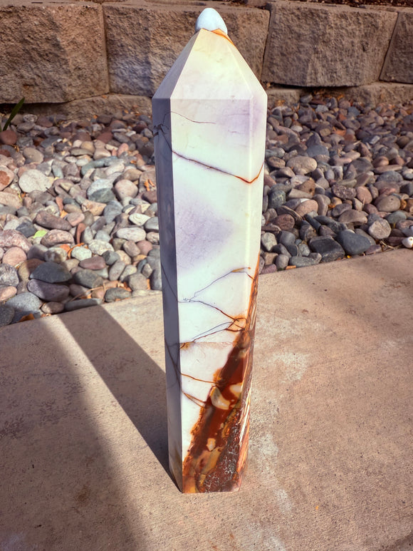 Mookaite Crystal Tower #1 Charged Under The New Moon in Leo & Reiki Blessed by Queen