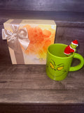 Grinch Holiday Mug & Lindt Chocolate Candy Box