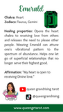 Emerald Tower "Abundance Frequency" (Rare) #2 From Columbia Moonlight Reiki Blessed by Queen