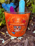 Day of the Dead #15 Crystal Candle Reiki Blessed by Queen
