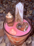 Self Care is Healing Crystal Candle Moonlight Reiki Blessed by Queen