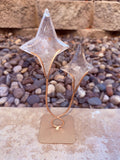 Clear Quartz Double Stars Crystal From Brazil Moonlight Reiki Blessed by Queen