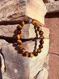 Tiger’s Eye "Courage & Prosperity" Crystal Bracelet From Australia Reiki Blessed by Queen