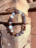 Botswana Agate (Quit Addictions) Bracelet From Botswana, Africa Reiki Blessed by Queen