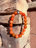 Red Aventurine "Fatigue, Body Pain, Root & Sacral Chakras" Bracelet From Brazil Reiki Blessed by Queen