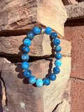 Blue Apatite "Weight Loss" Crystal Bracelet From Brazil Reiki Blessed by Queen