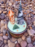 Grounding Frequency Crystal Candle Reiki Blessed by Queen