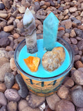 444 Grounding Energy Crystal Candle Reiki Blessed by Queen