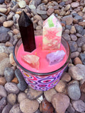 May Every Hater Fall Abundance Crystal Candle Reiki Blessed by Queen