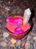 Self Love is The Best Love Crystal Candle Reiki Blessed by Queen