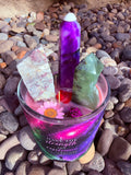 I Have the Strength & Resilience To Overcome Any Obstacle and Crystal Candle Reiki Blessed by Queen