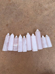 Pink Calcite Tower From Peru