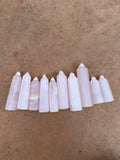 Pink Calcite Tower From Peru