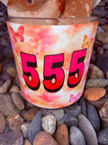 555 Wonderful Changes Are On The Way Crystal Candle Reiki Blessed by Queen Under The New Moon In Sagittarius