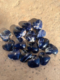 Sodalite Crystal Hearts From Brazil Reiki Blessed by Queen Under 111 Portal