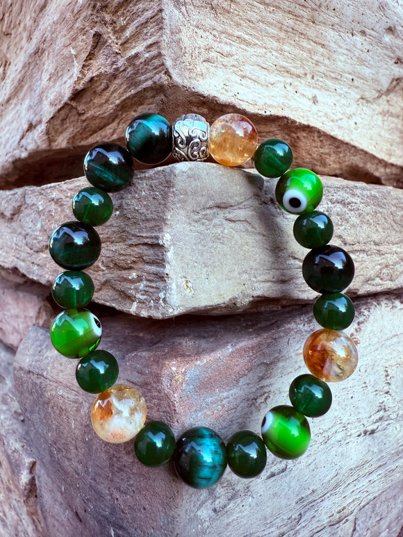 Abundance in Motion Crystal Bracelet Reiki Blessed by Queen