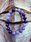 Crown & Third Eye Activation Crystal Bracelet Reiki Blessed by Queen