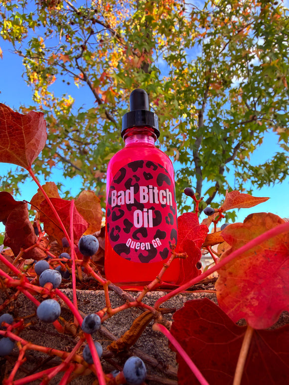Bad Bitch Oil infused with Angel Aura Quartz + Amethyst + Jasmine
