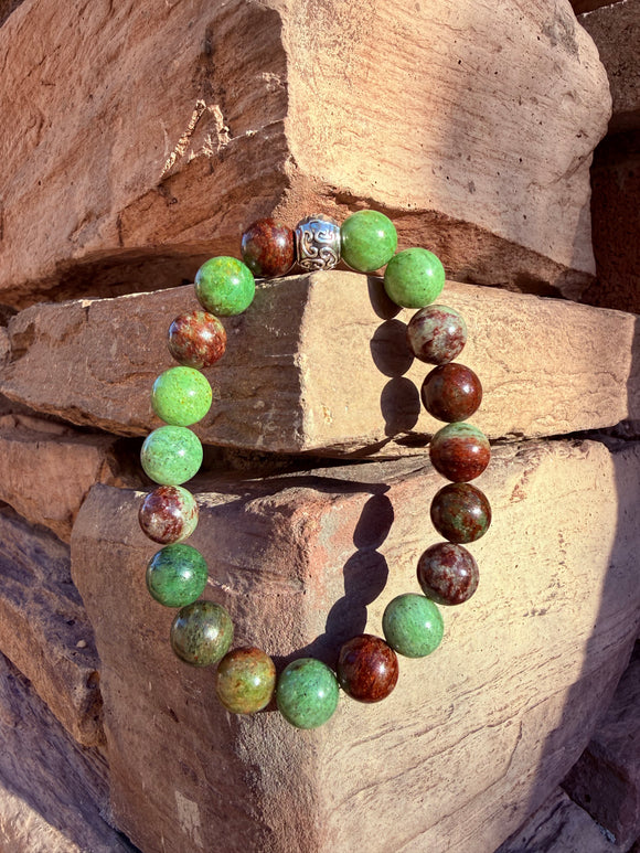 Olive Opal Crystal Bracelet From Australia Reiki Blessed by Queen