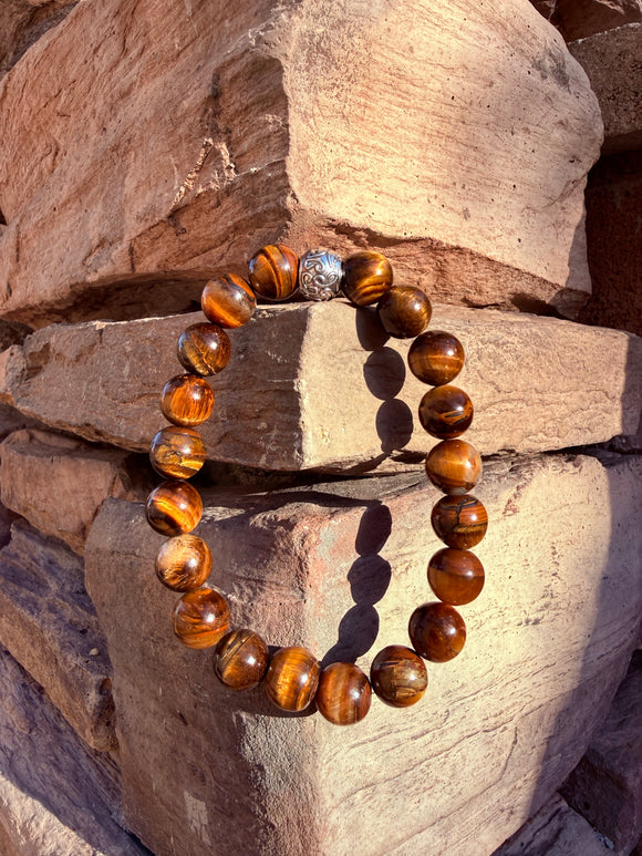 Tiger's Eye Crystal Bracelet From Australia Reiki Blessed by Queen