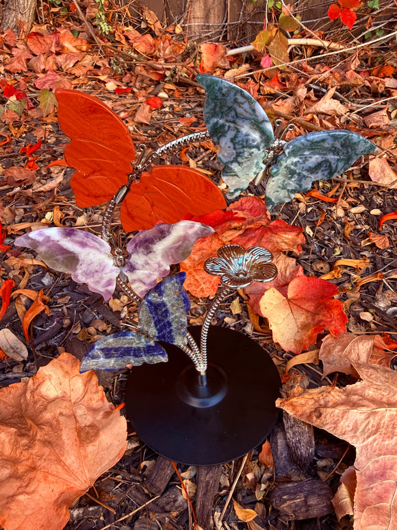 Crystal Butterfly Set #8 From Brazil Reiki Blessed by Queen